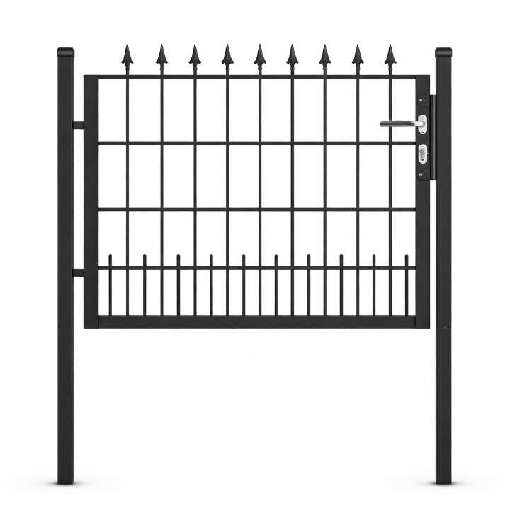 Gartentor U20 mit Spitze Lilie 1-flügelig